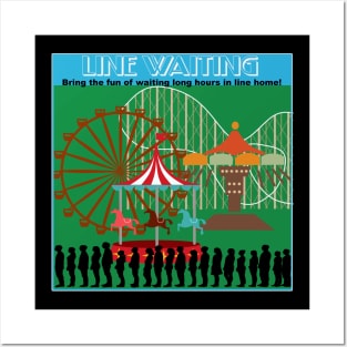 Line Waiting Posters and Art